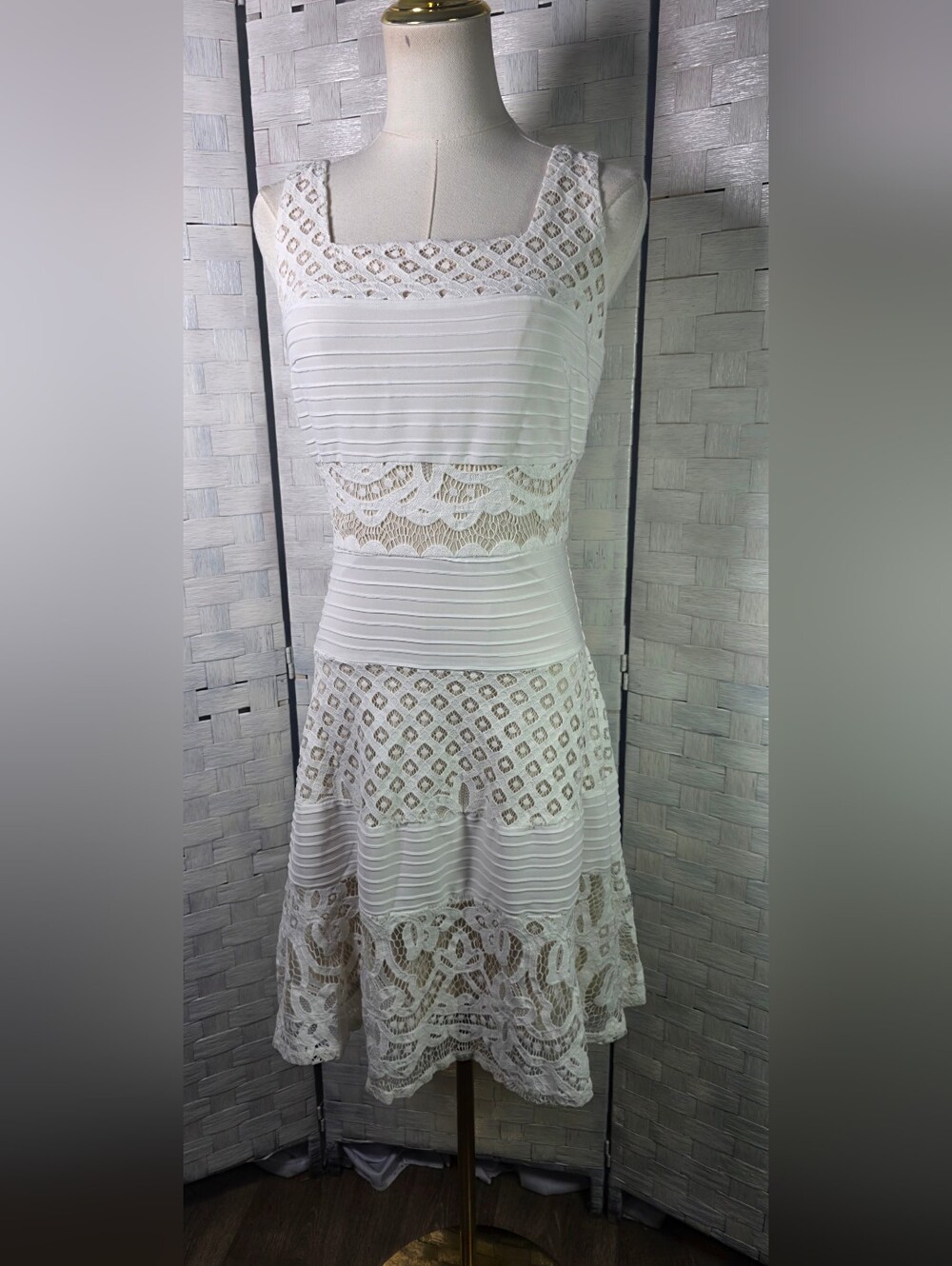 RYAN MICHELLE Lace Fit-and-Flare Sundress